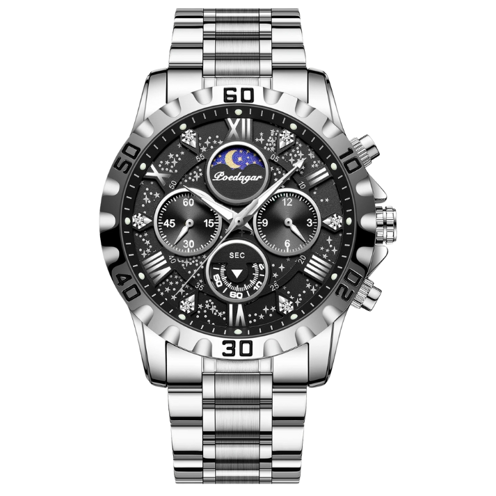 Men’s Business & Sports Quartz Watch – Chronograph with Date Display