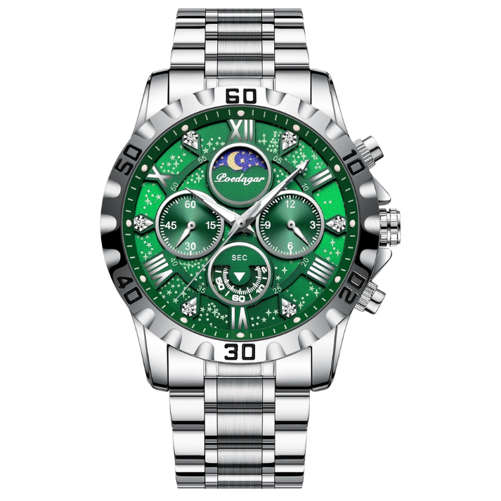 Men’s Business & Sports Quartz Watch – Chronograph with Date Display