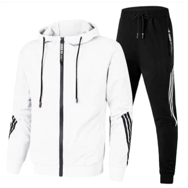 Caleb - Sporty Style Two-Piece Tracksuit Set