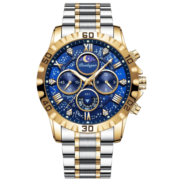Men’s Business & Sports Quartz Watch – Chronograph with Date Display