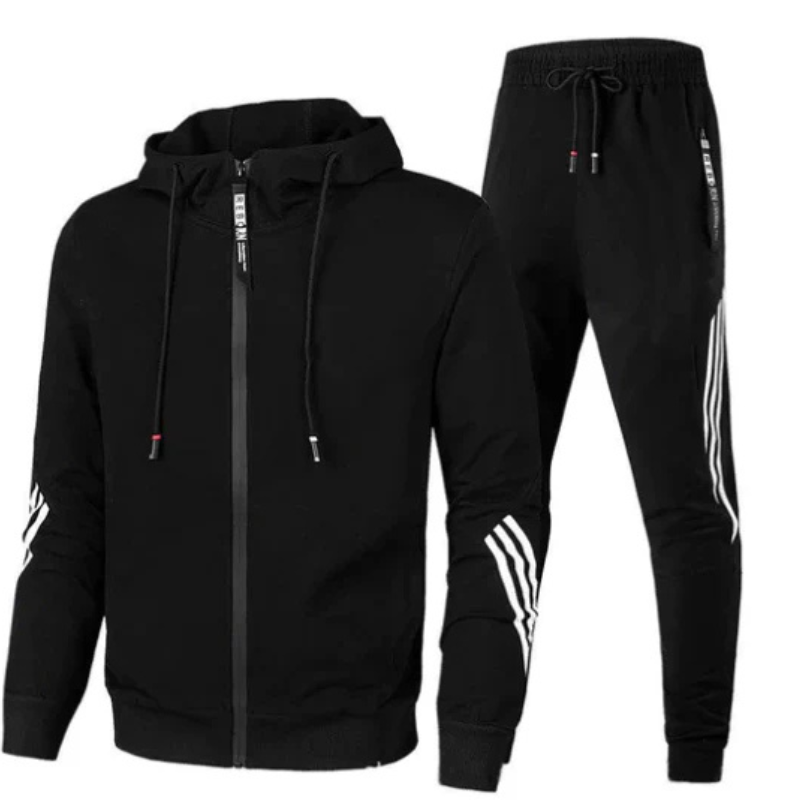 Caleb - Sporty Style Two-Piece Tracksuit Set