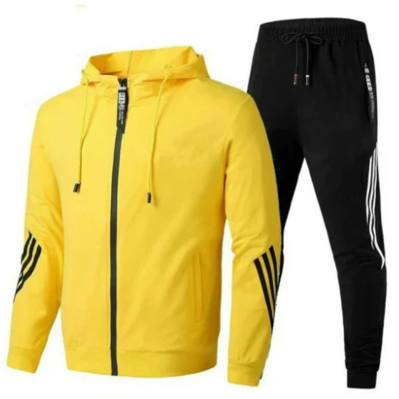 Caleb - Sporty Style Two-Piece Tracksuit Set