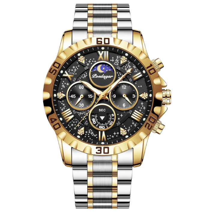 Men’s Business & Sports Quartz Watch – Chronograph with Date Display