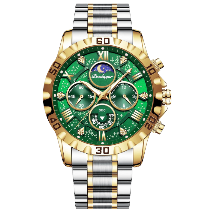 Men’s Business & Sports Quartz Watch – Chronograph with Date Display