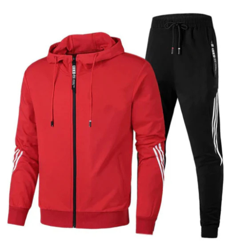 Caleb - Sporty Style Two-Piece Tracksuit Set