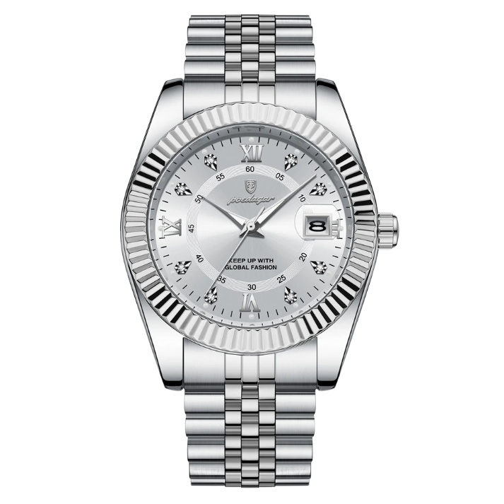 Men’s Business & Casual Quartz Watch – Two-Tone Bracelet with Date