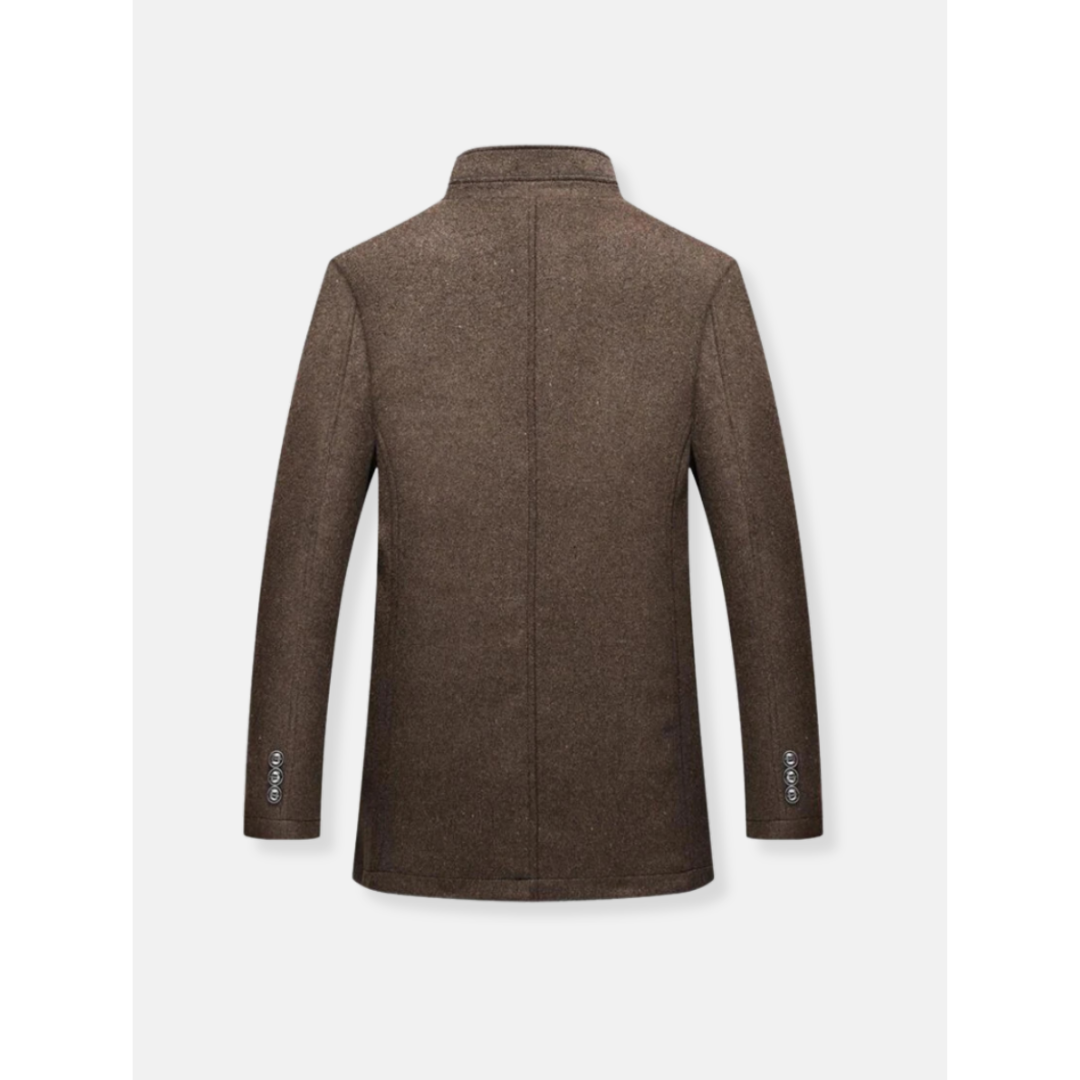 Archie - Long Sleeve Zipper Closure Trench Coat