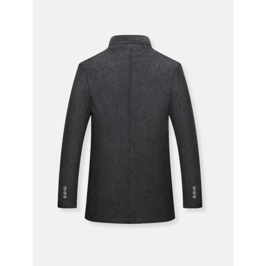 Archie - Long Sleeve Zipper Closure Trench Coat