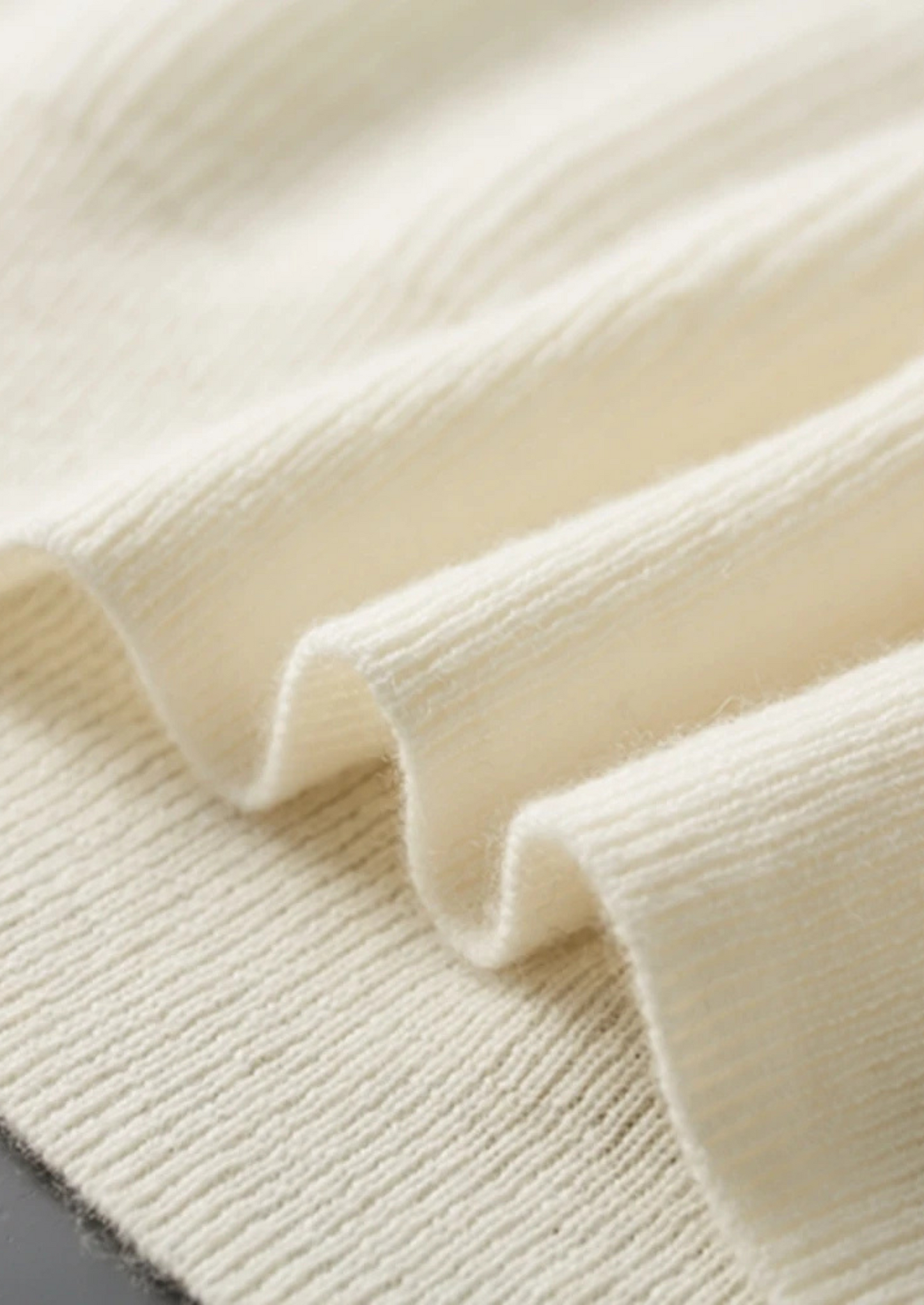 Cashmere Button Sweater Gray Premium Cashmere