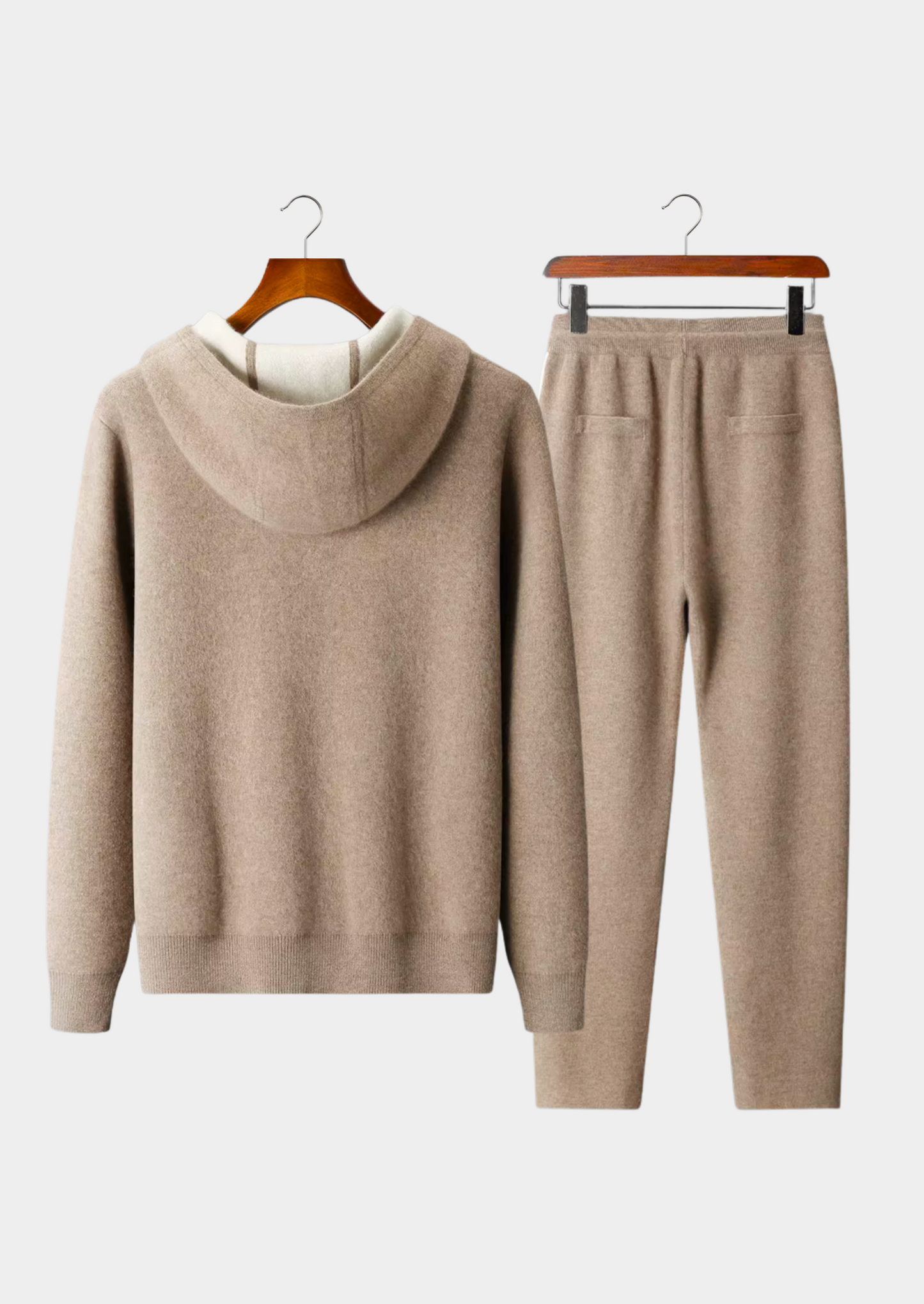 Cashmere Leisure Set Gray Soft Fabric