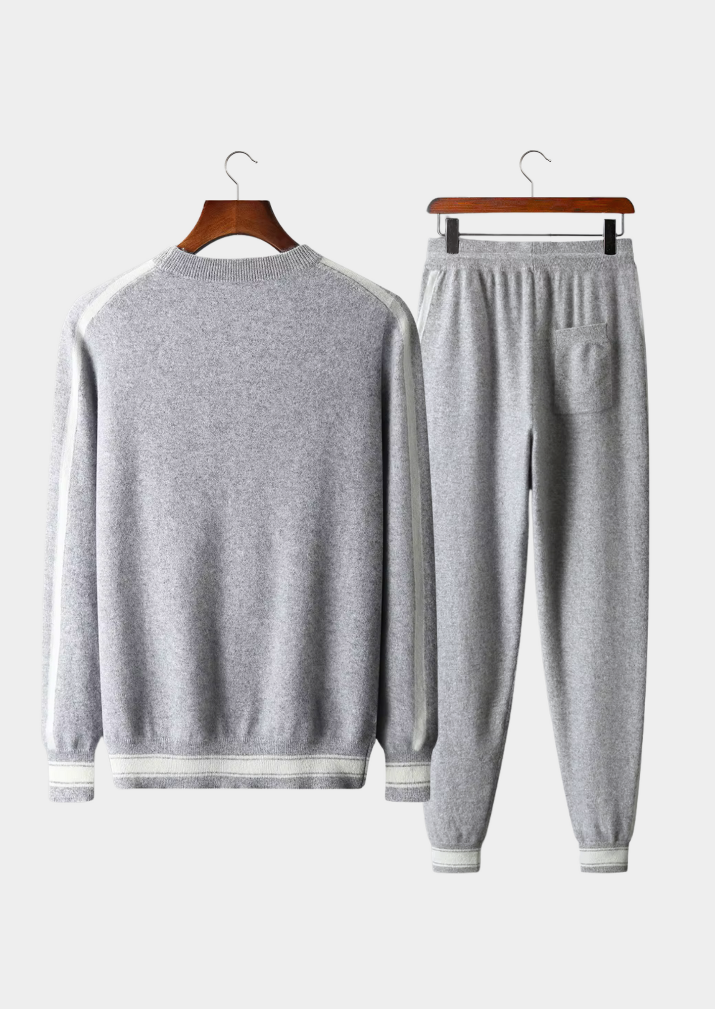 Cashmere Leisure Set Gray Soft Fabric