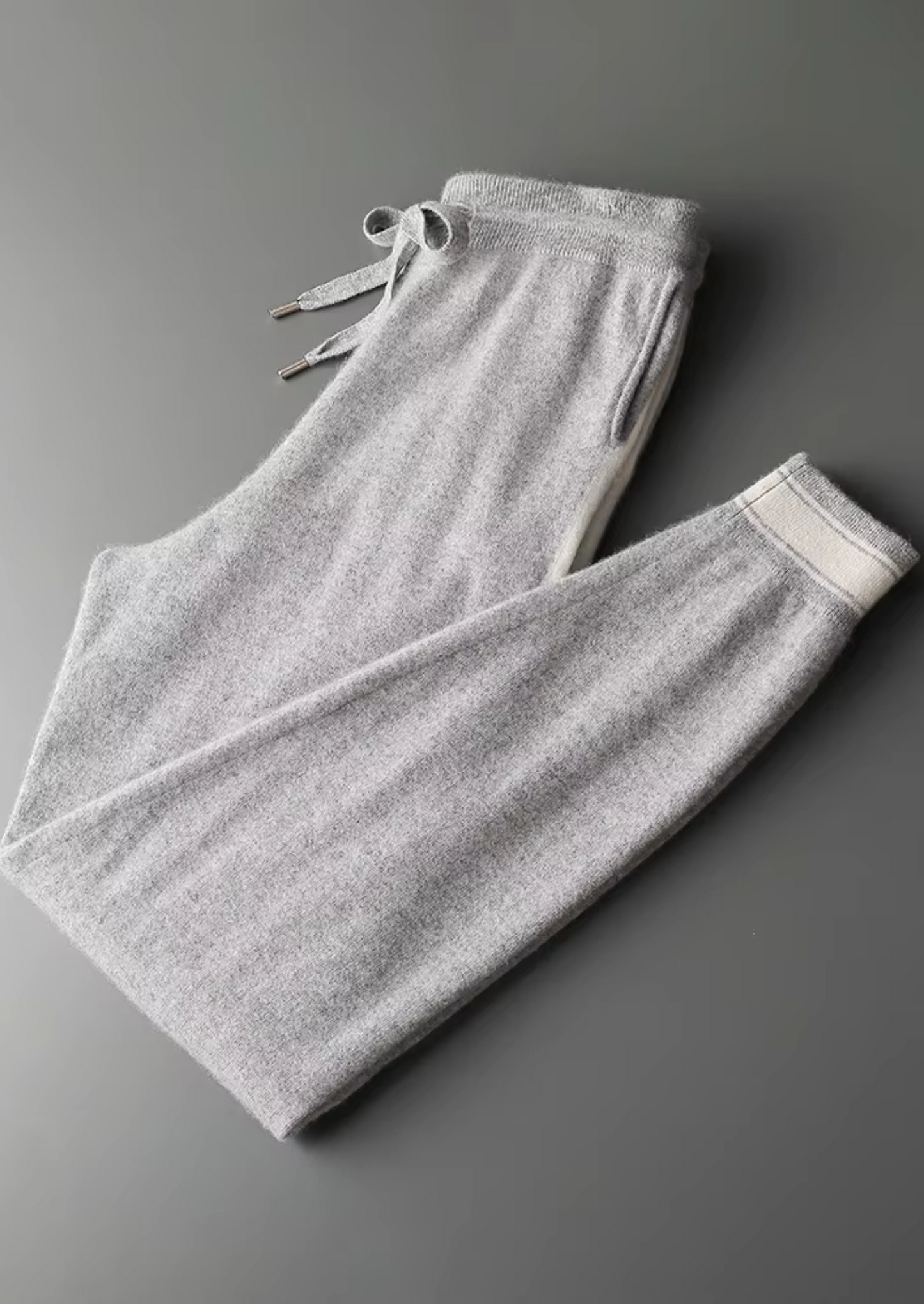 Cashmere Leisure Set Gray Soft Fabric