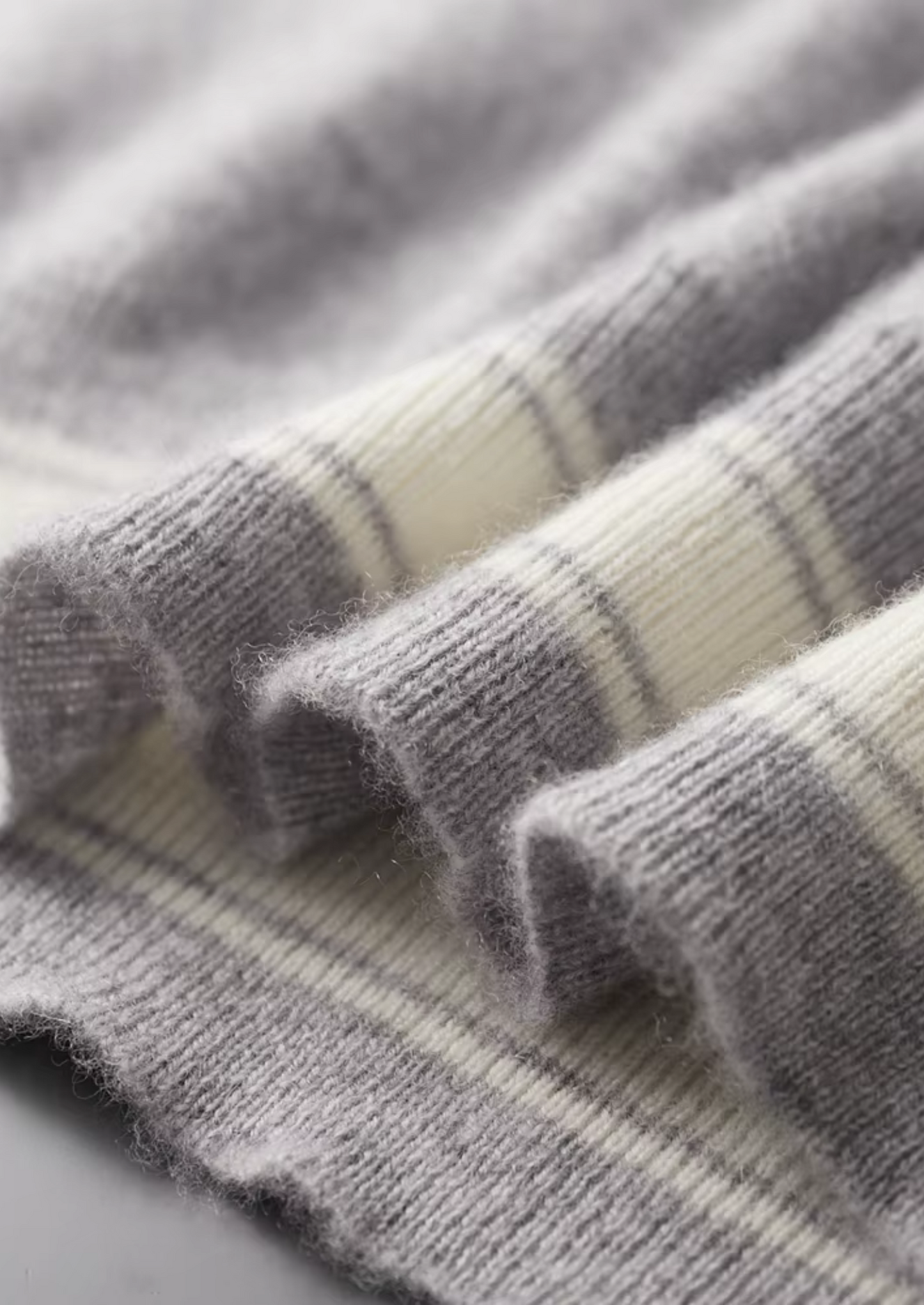 Cashmere Leisure Set Gray Soft Fabric