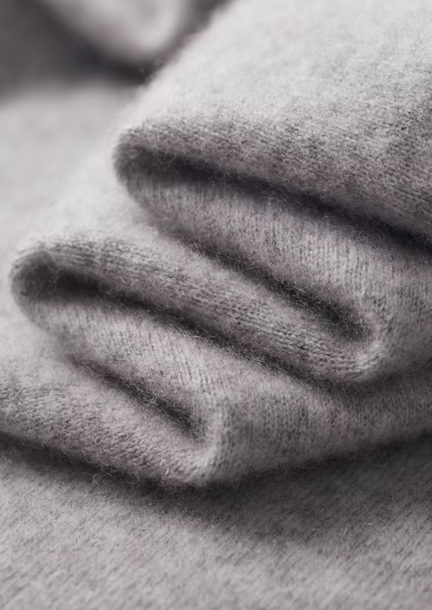 Cashmere Leisure Set Gray Soft Fabric