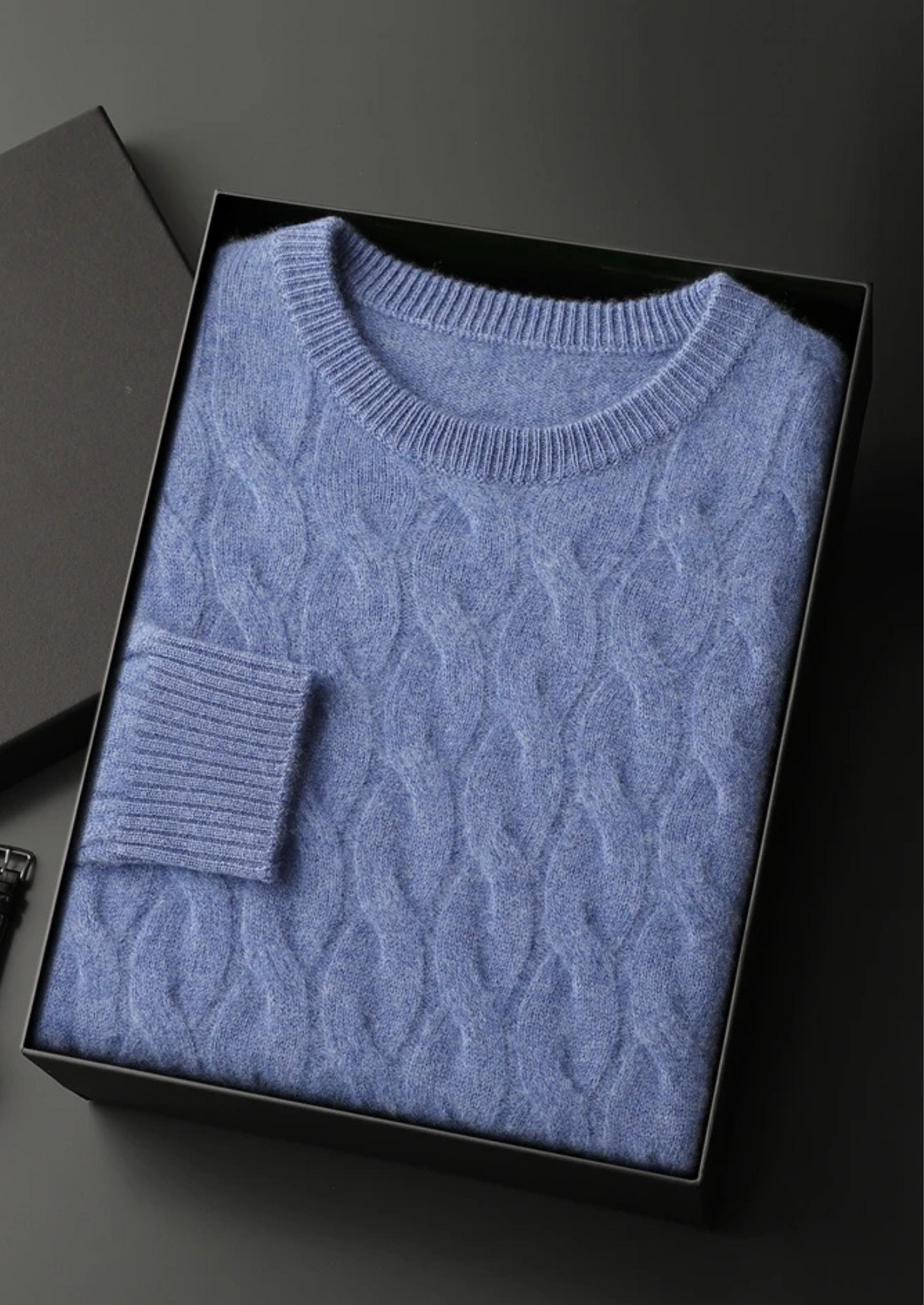 Cashmere Sweater Women Cream Cable Knit Crewneck