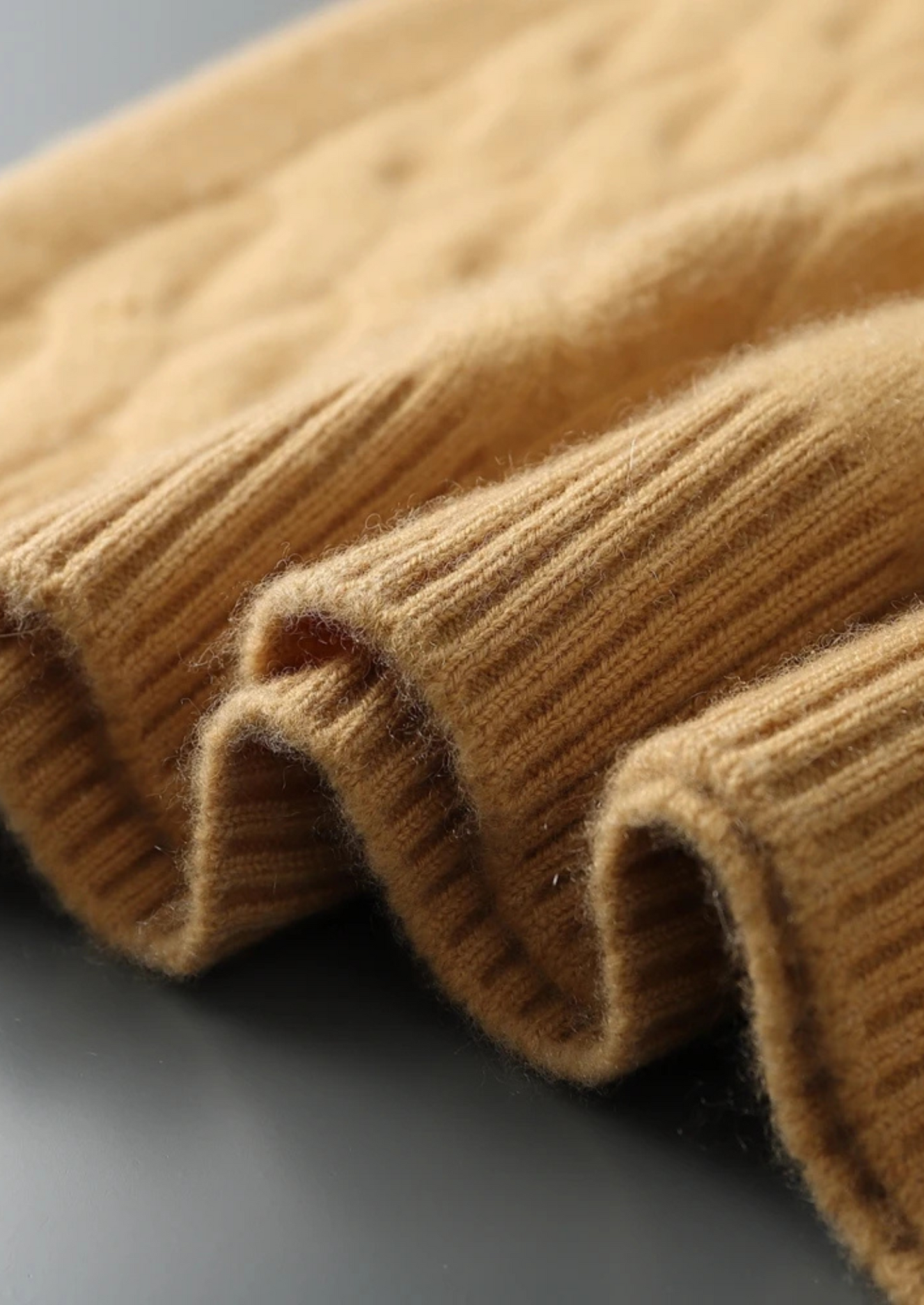 Cashmere Sweater Women Cream Cable Knit Crewneck