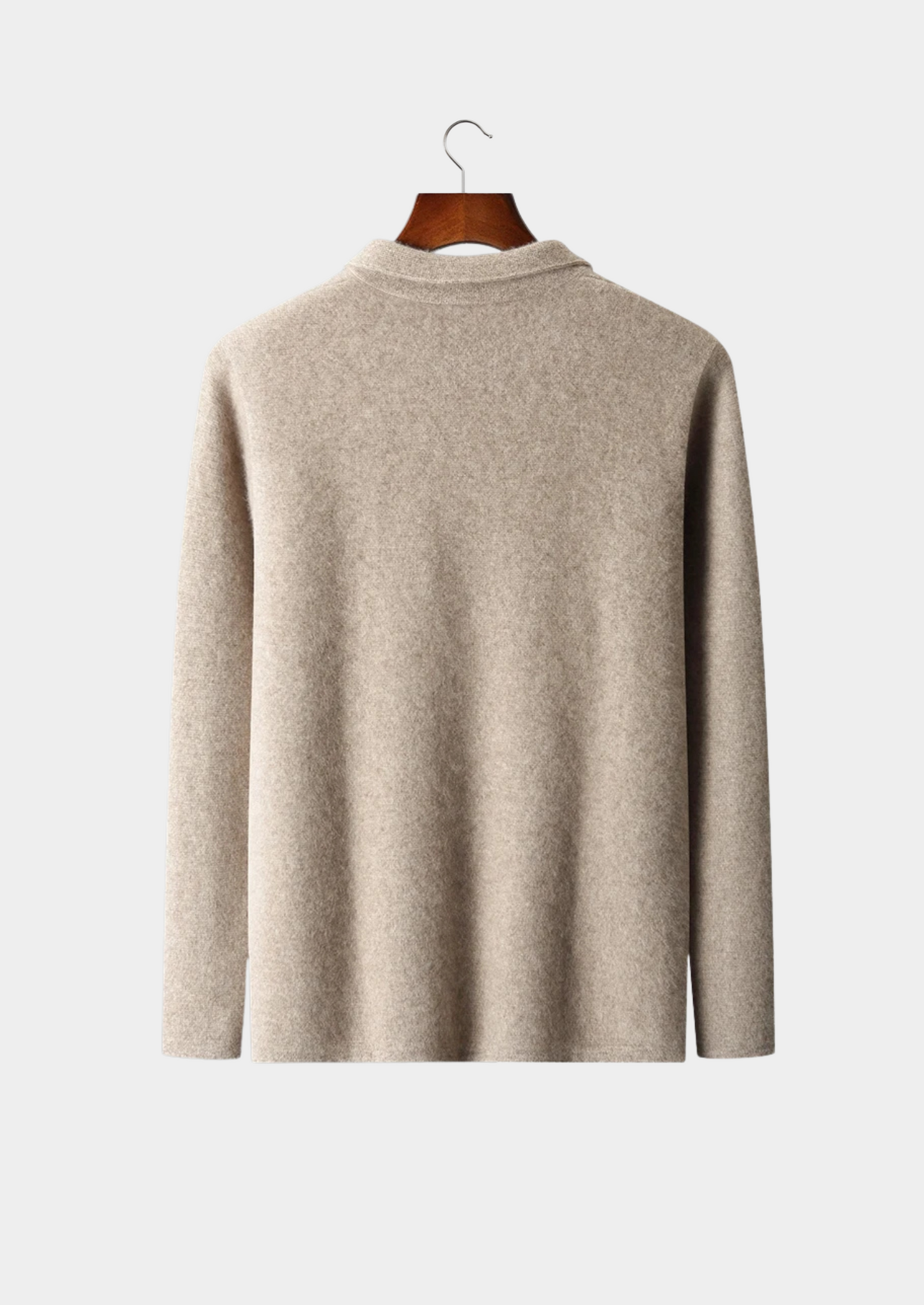 Cashmere Zipper Cardigan Gray