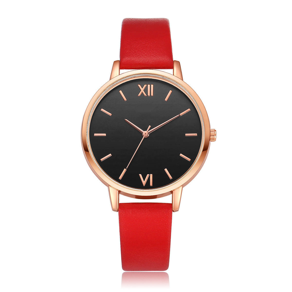 Classic Luxury Women's Watch with Round Dial and PU Leather Strap – Elegant Everyday Timepiece 1