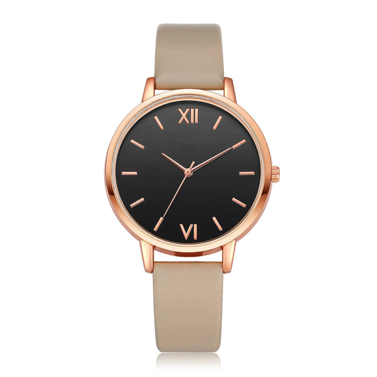 Classic Luxury Women's Watch with Round Dial and PU Leather Strap – Elegant Everyday Timepiece 6