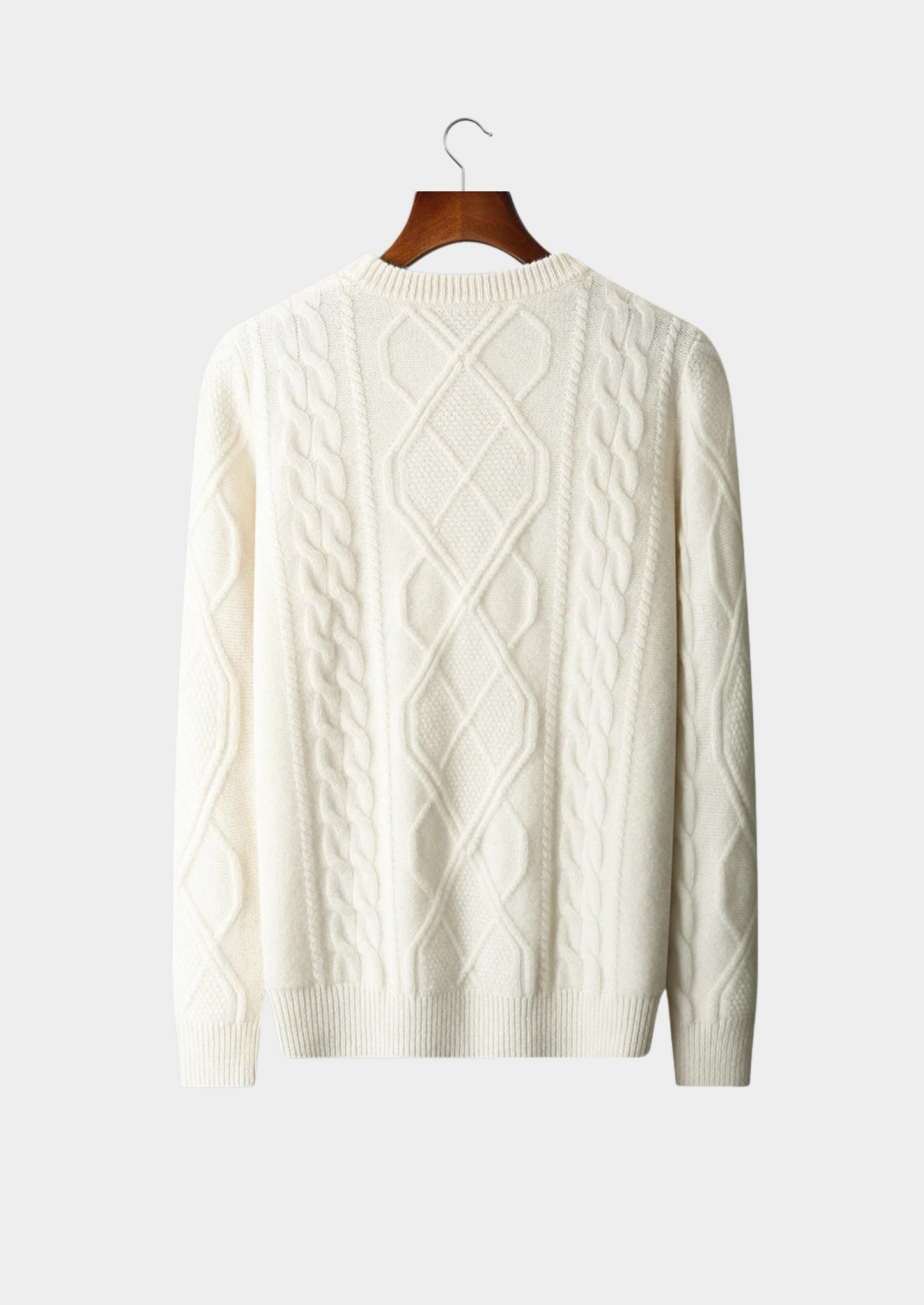 Crewneck Sweater Black Extra-Fine Merino Wool 2