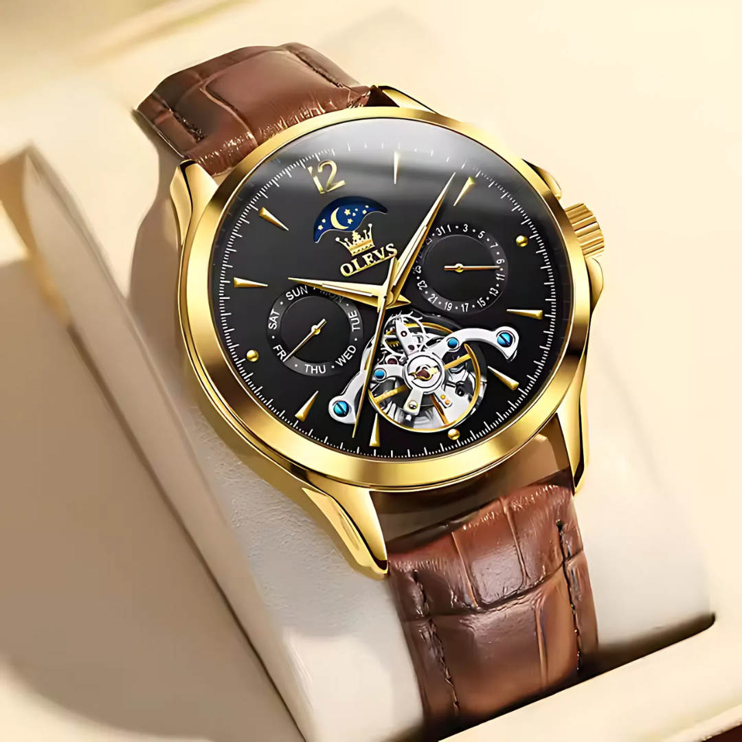 Elegant Quartz Analog Watch with Leather Strap – Minimalist Design for Any Occasion 5