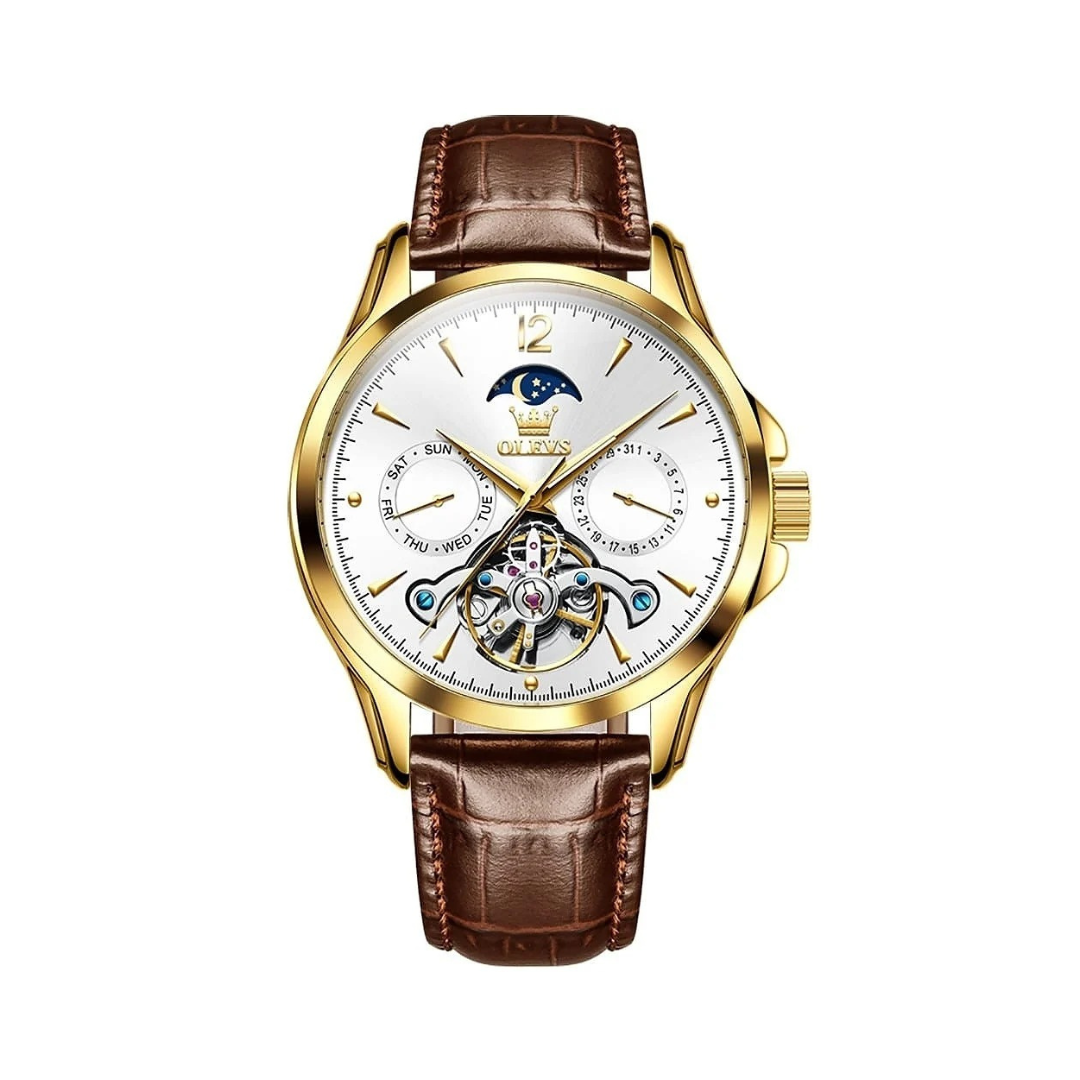 Elegant Quartz Analog Watch with Leather Strap – Minimalist Design for Any Occasion 6