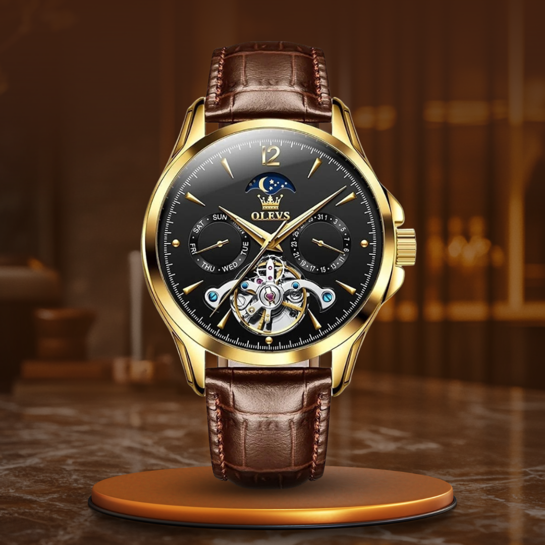 Elegant Quartz Analog Watch with Leather Strap – Minimalist Design for Any Occasion 9