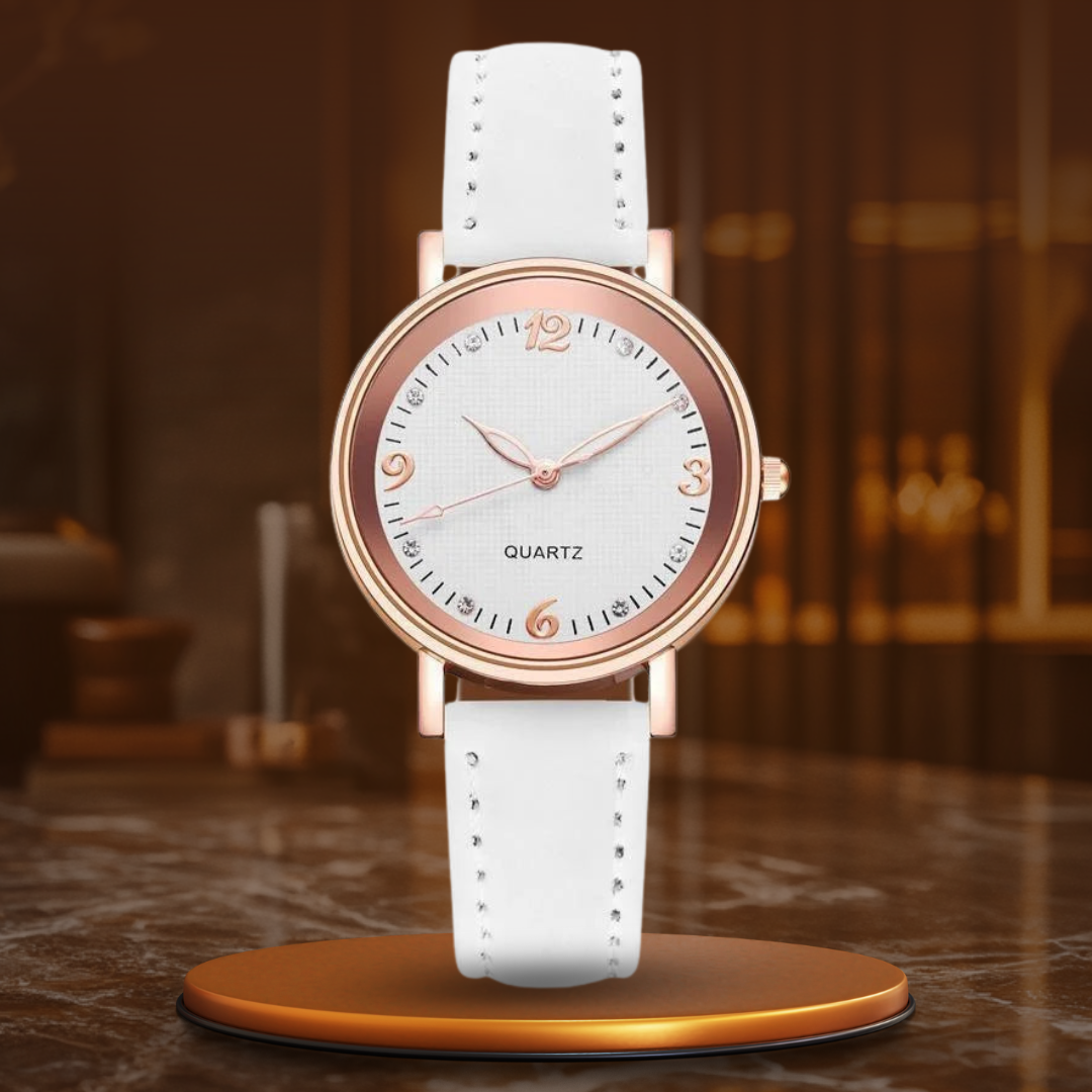 Elegant Women's Watch – Quartz Movement Ladies Timepiece