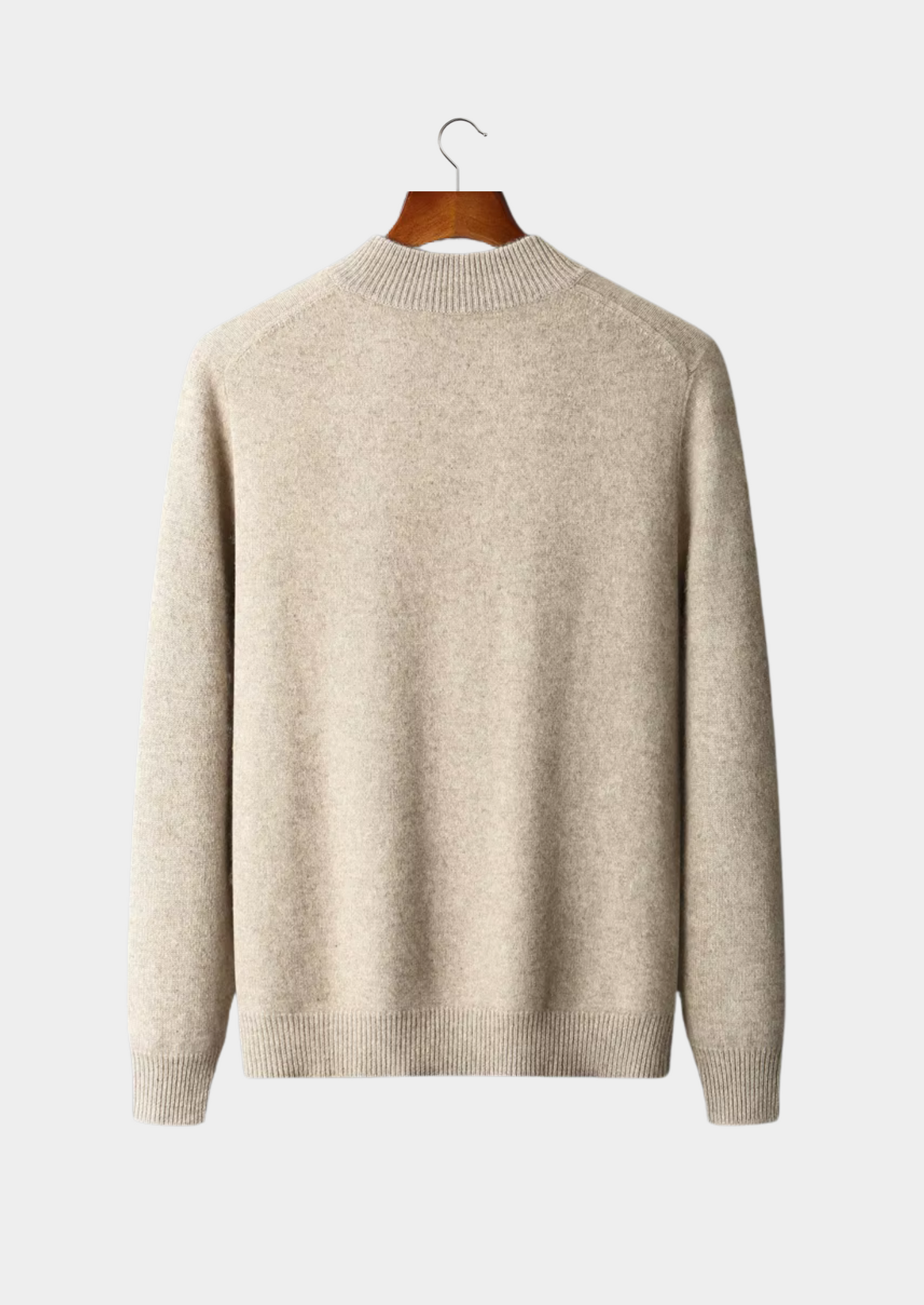 Extra-Fine Merino Wool Zipper Cardigan