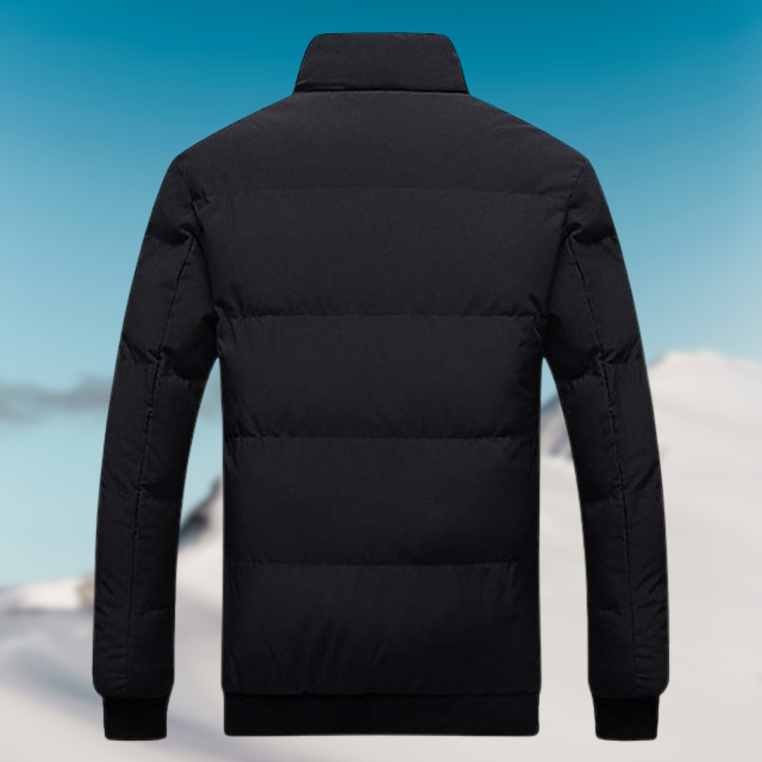 Men's Padded Winter Jacket with Zip - Warm, Stylish, and Durable Outerwear for Cold Weather Adventures