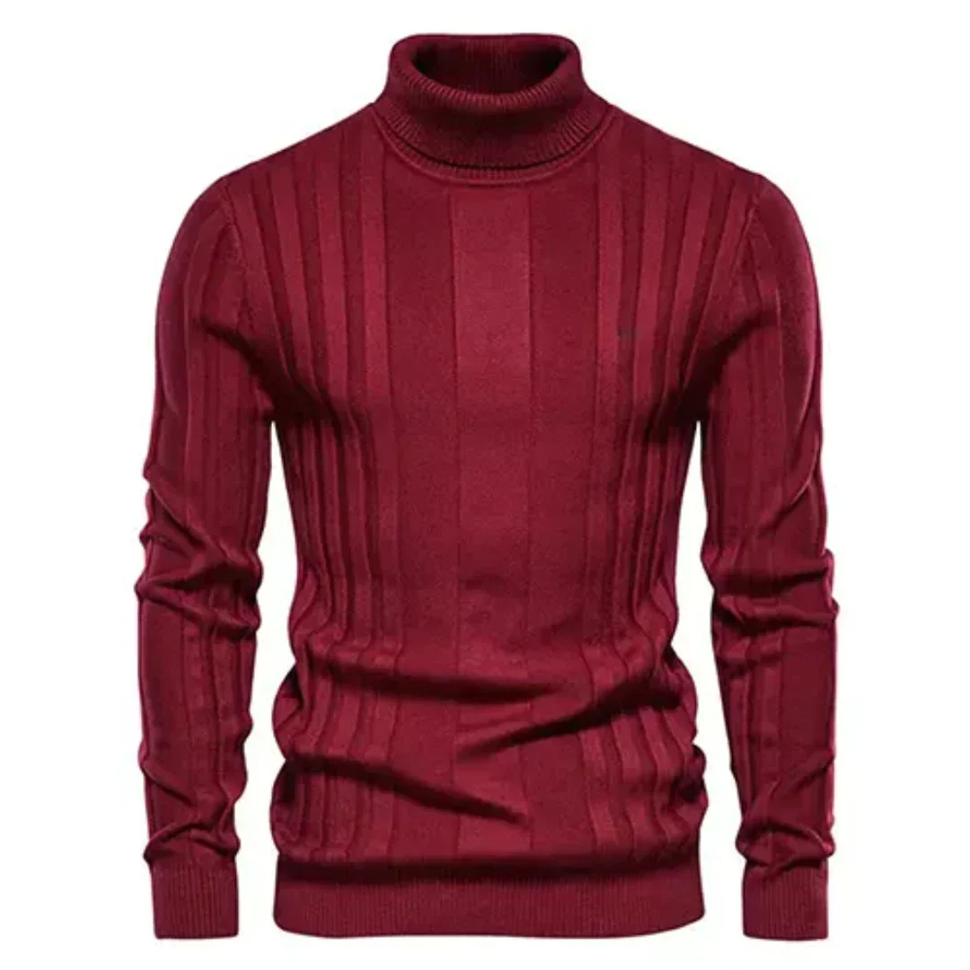 Carter - Warm Knitted Turtleneck Sweater for Winter