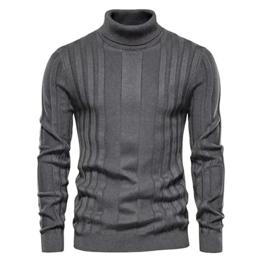 Carter - Warm Knitted Turtleneck Sweater for Winter
