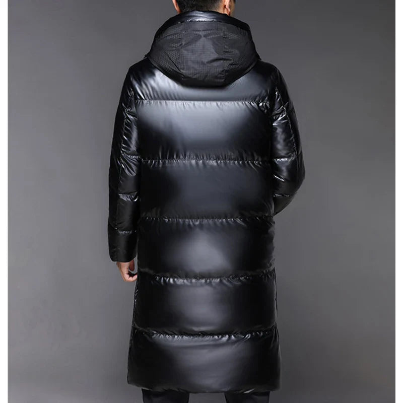 Harrison - Black Winter Down Jacket with Hood