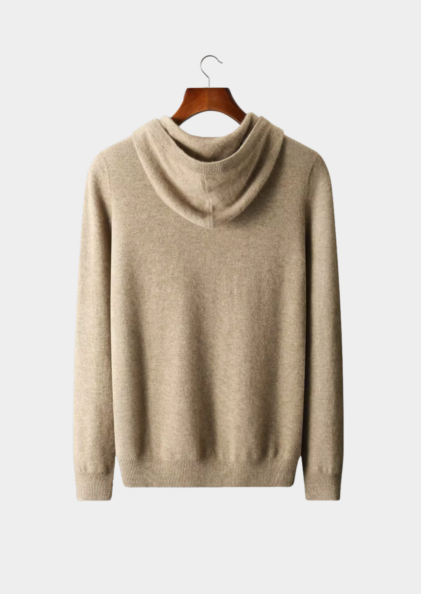 Leisure Hoodie Gray Extra-Fine Merino Wool 2