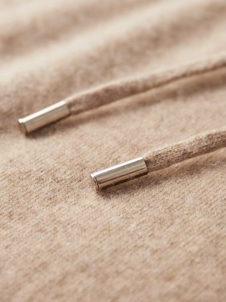Leisure Hoodie Gray Extra-Fine Merino Wool 3