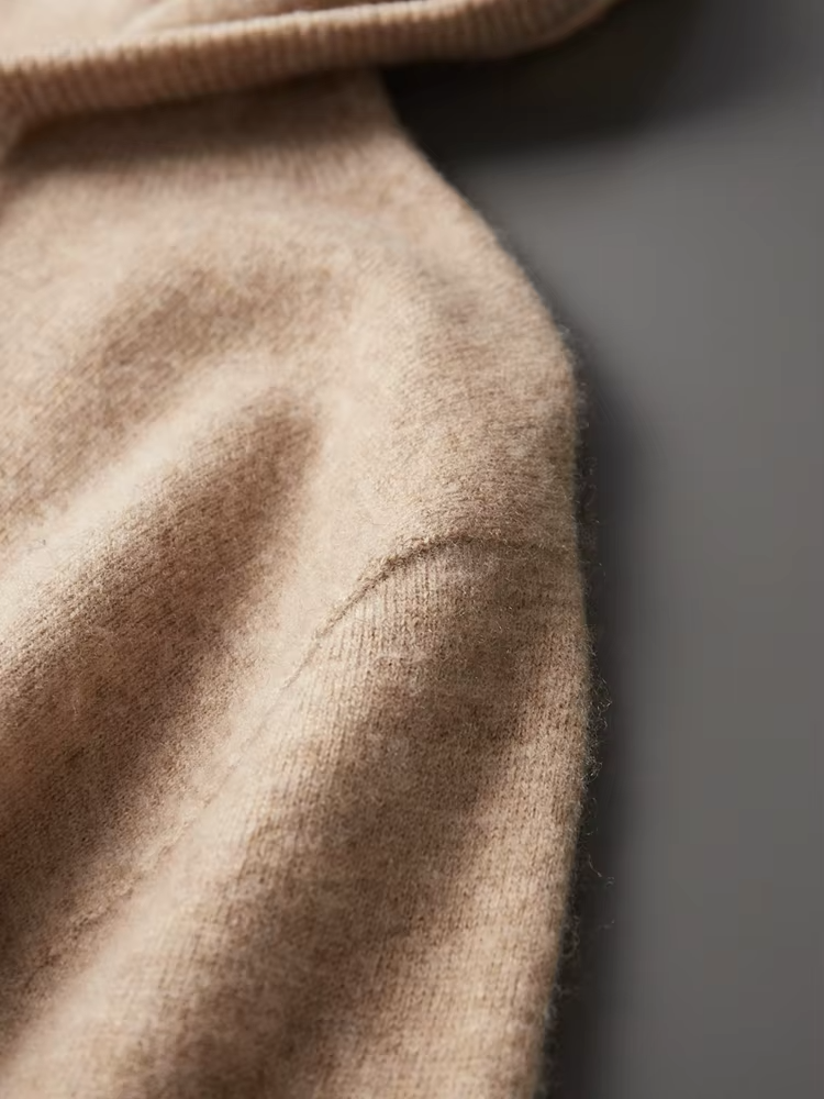 Leisure Hoodie Gray Extra-Fine Merino Wool 8
