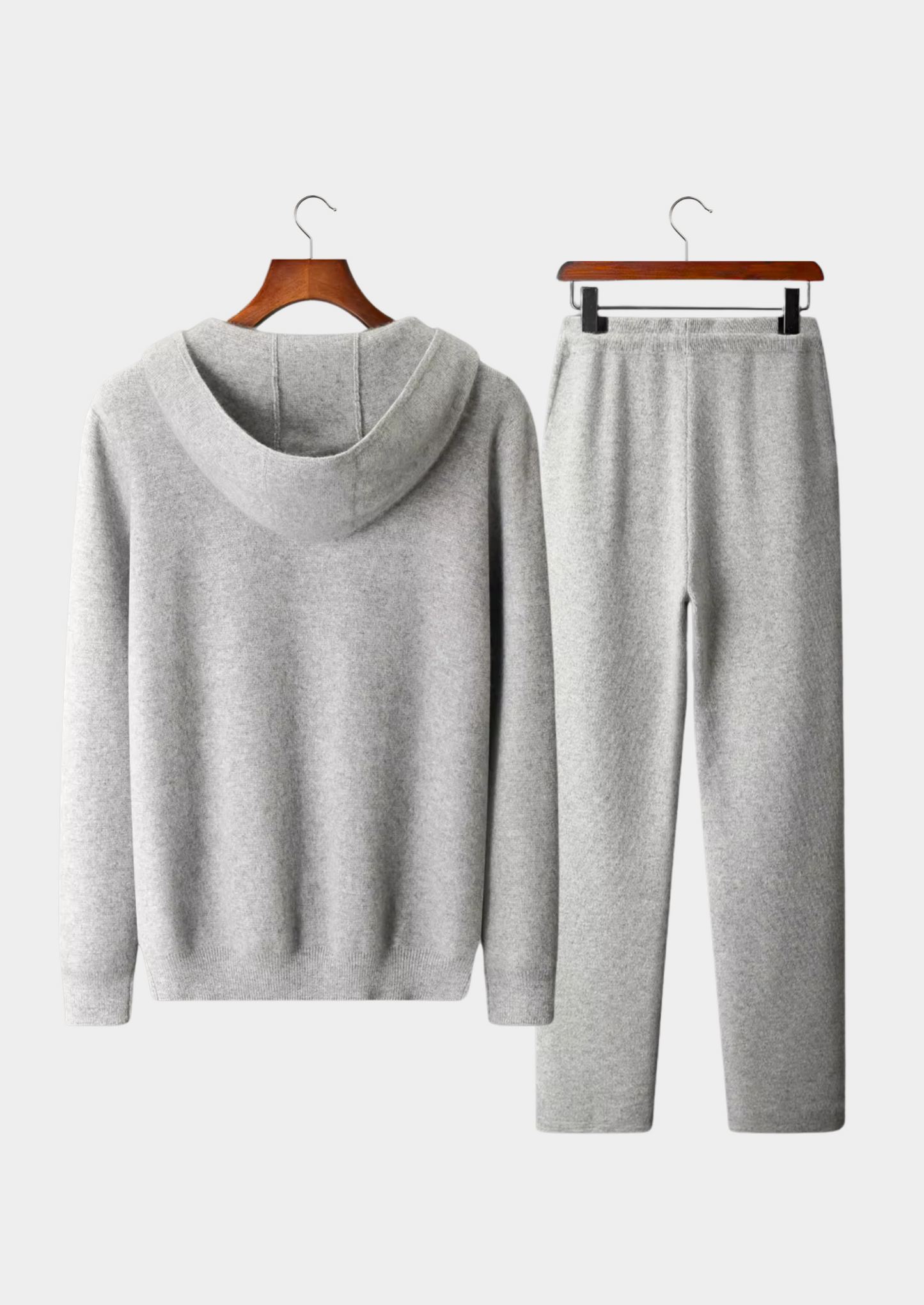 Loungewear Set Grey Extra-Fine Merino Wool