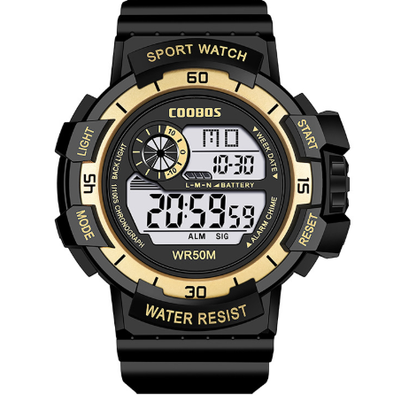 Luminous Waterproof Military Sports Watch with LED Display – Durable and Multifunctional 9