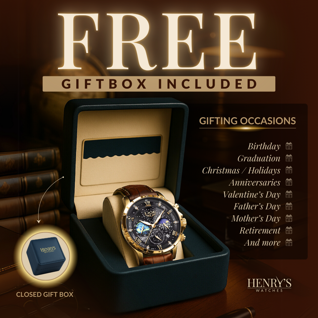Luxury Minimalist Men's Quartz Watch with Leather Strap – Elegant Round Dial, Water-Resistant, Durable Alloy Case 5