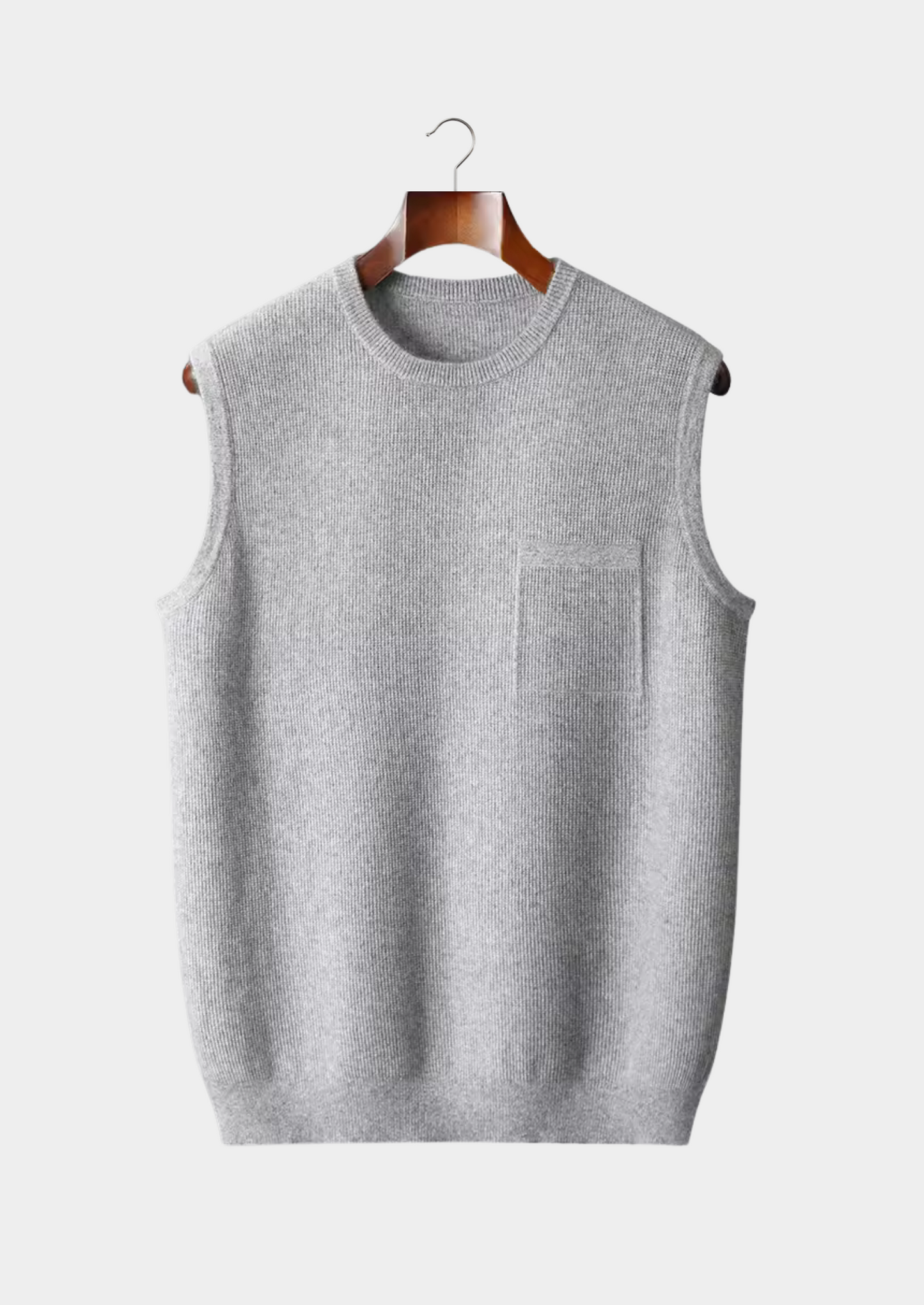 Men's Crewneck Vest Extra-Fine Merino Wool