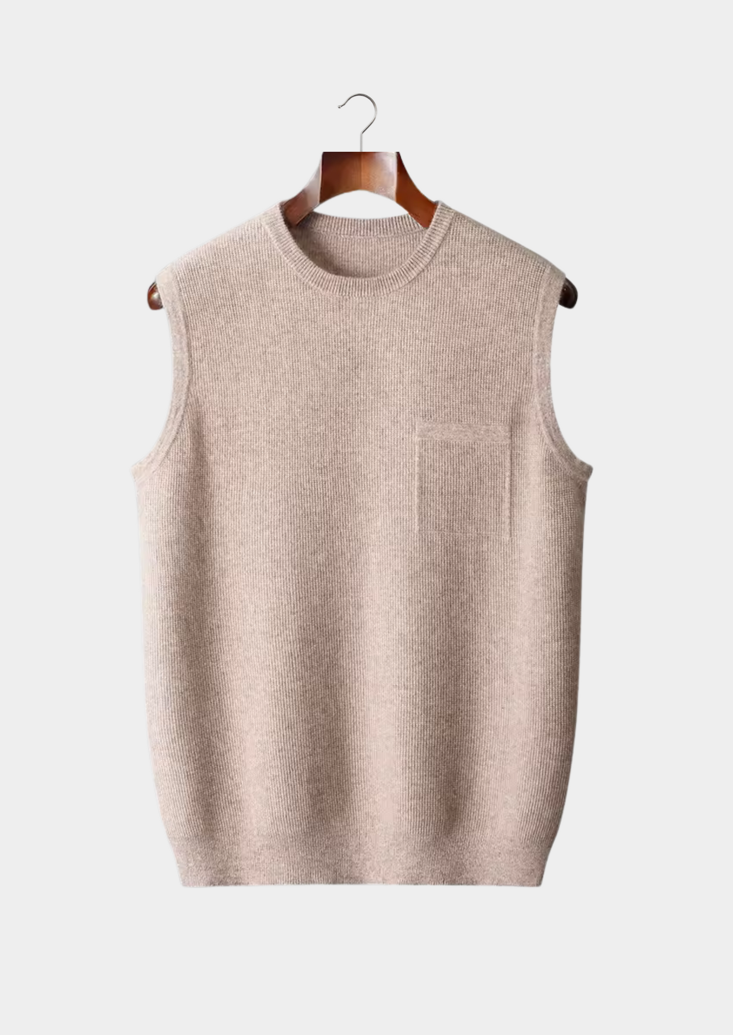Men's Crewneck Vest Extra-Fine Merino Wool
