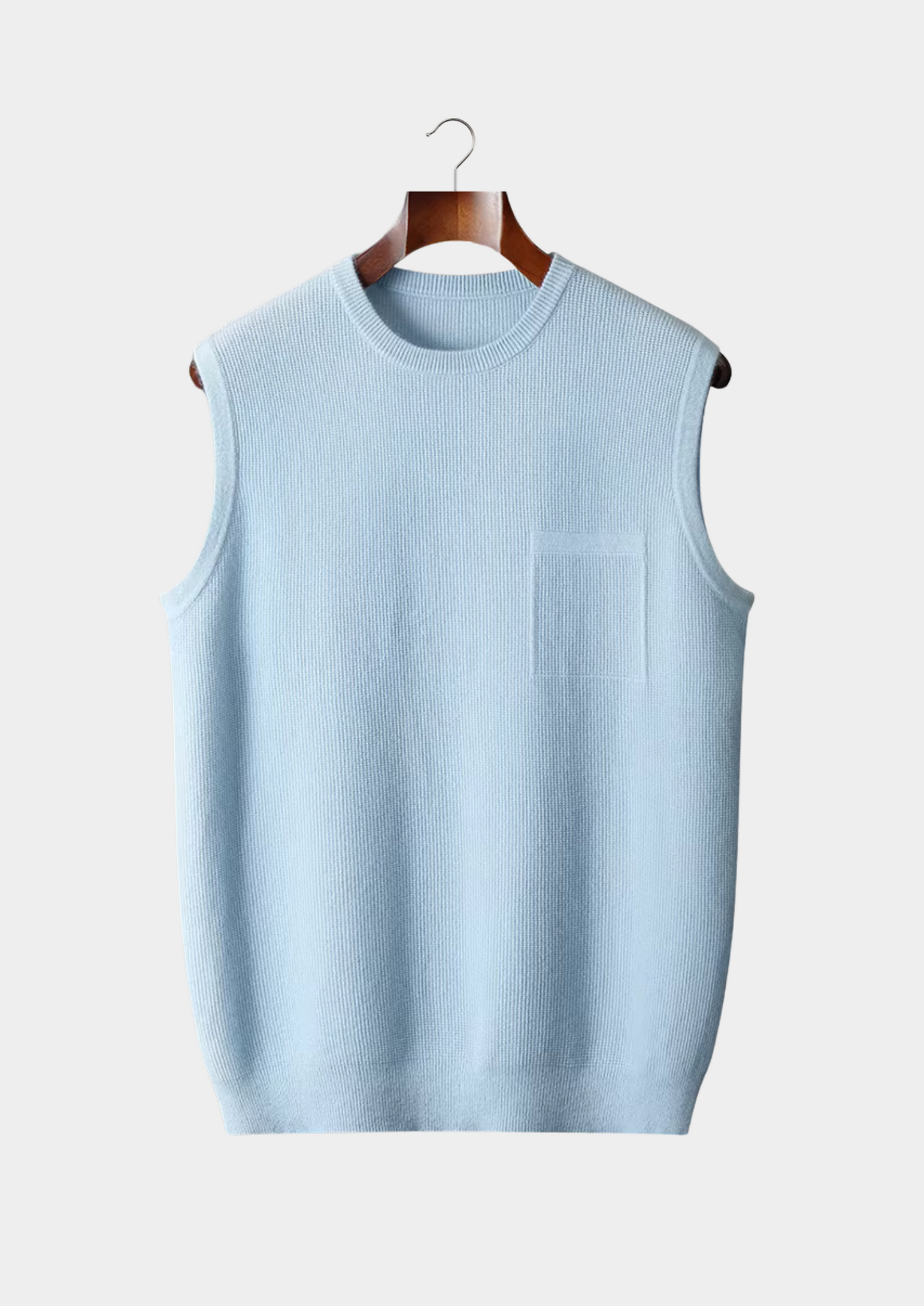 Men's Crewneck Vest Extra-Fine Merino Wool