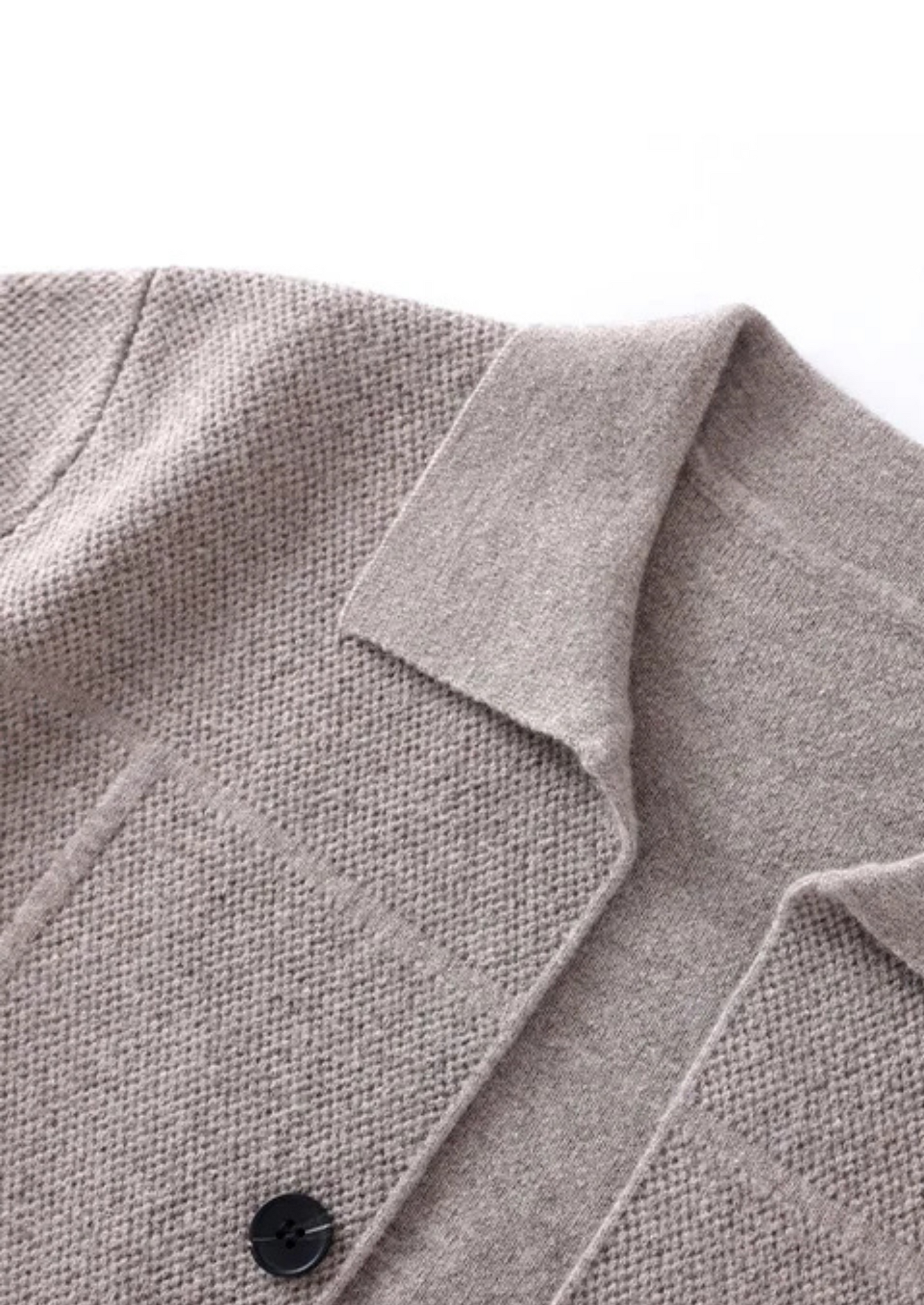 Men's Grey Wool Overshirt Extra-Fine Merino 2