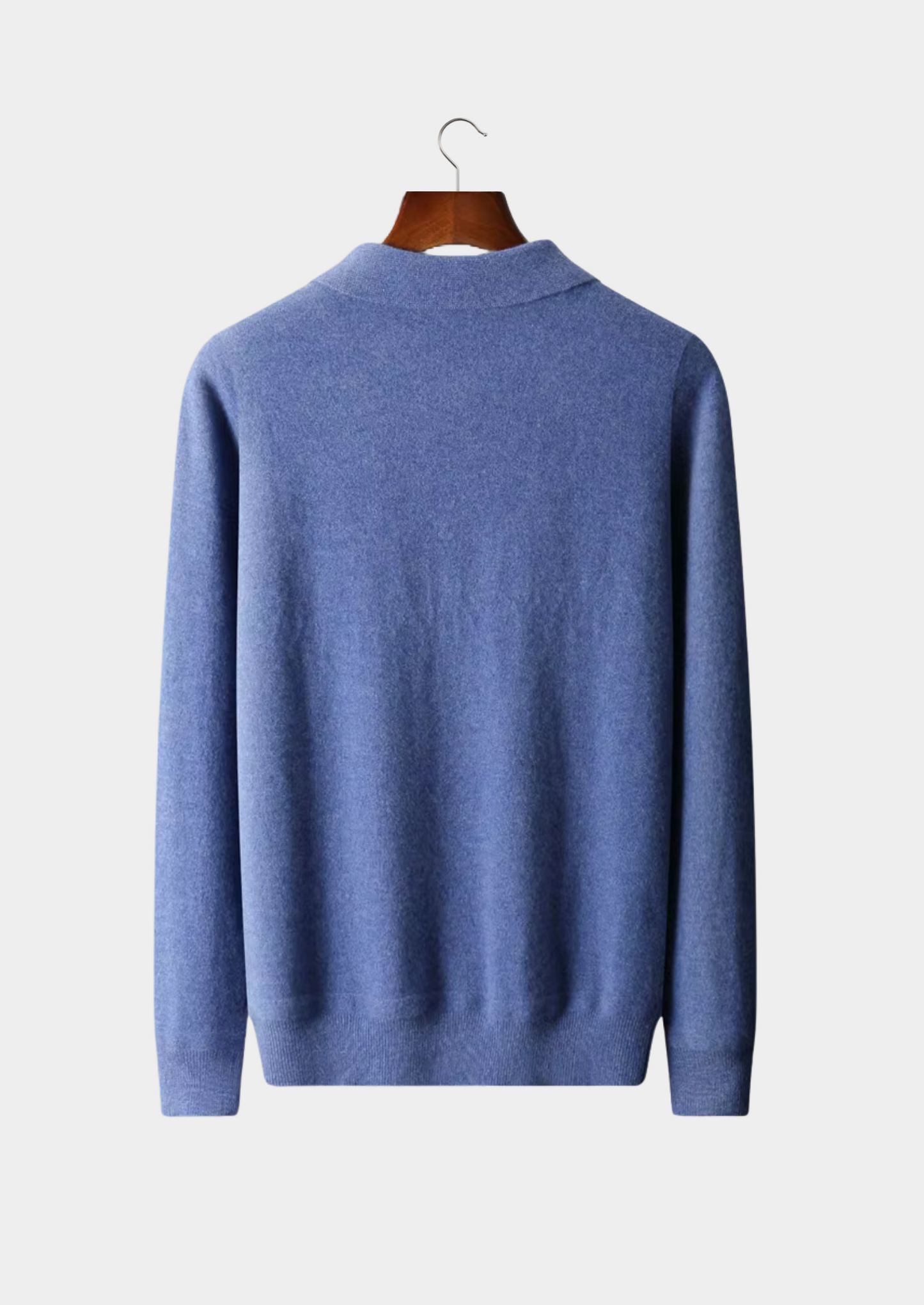 Men's Half Zip Polo Shirt Extra-Fine Merino Wool 4