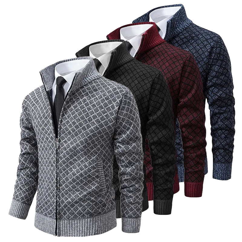 Men's Jacket Black High-Quality Fabric Winter Warmth 1