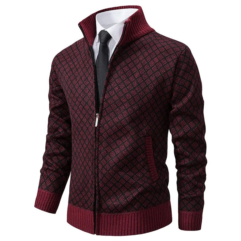 Men's Jacket Black High-Quality Fabric Winter Warmth 4
