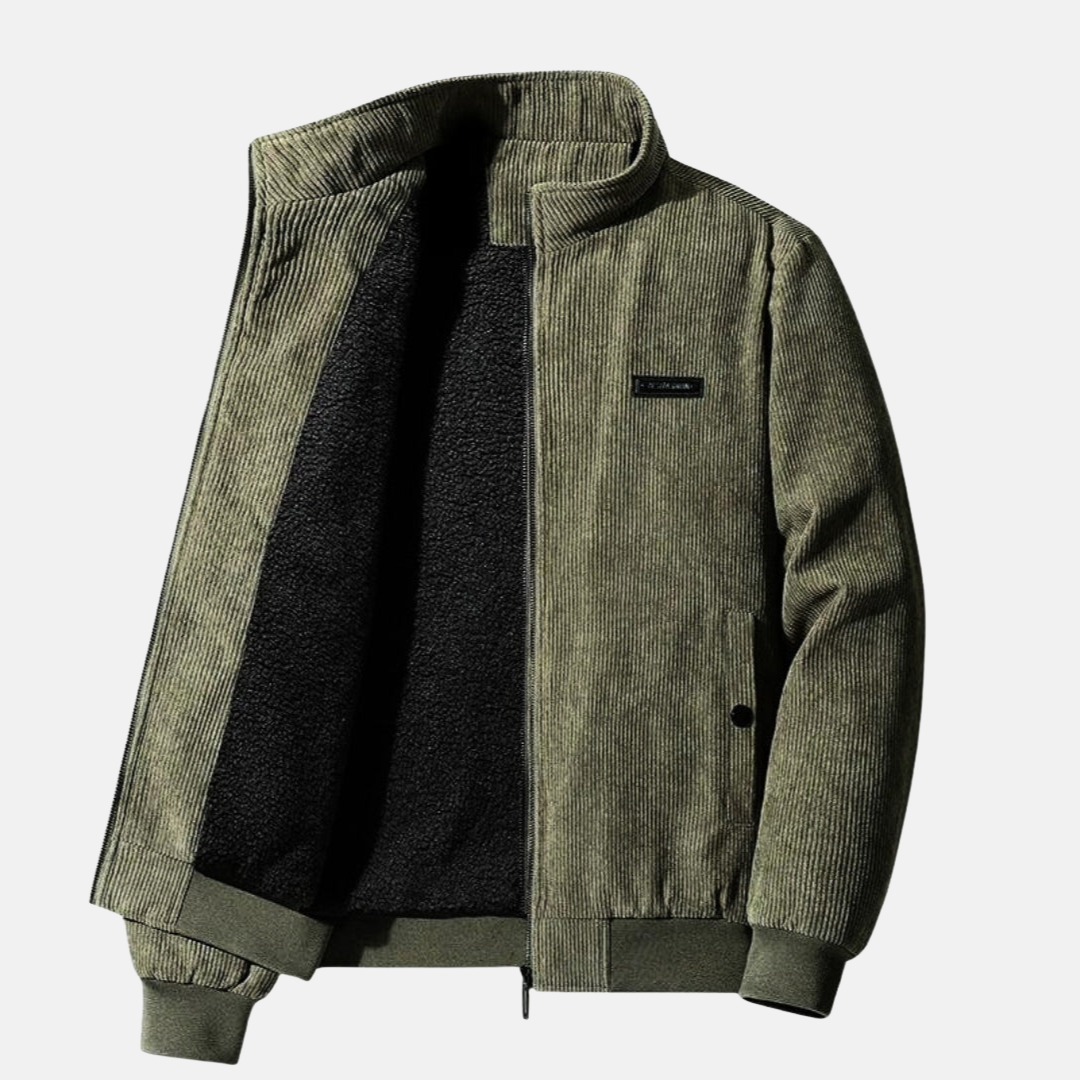 Men's Jacket Brown Corduroy Premium Fabric 2