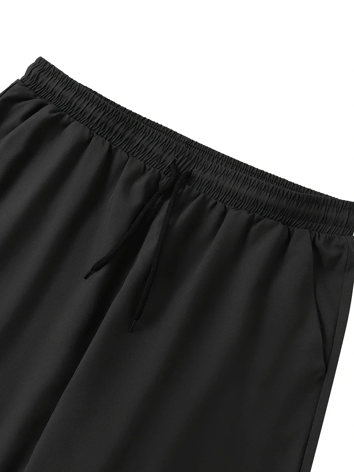 Men's Joggers Black Lightweight Quick-Drying Fabric