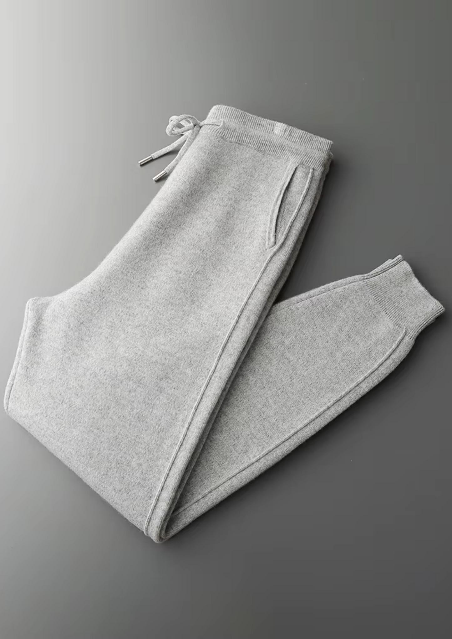 Men's Joggers Grey Extra-Fine Merino Wool