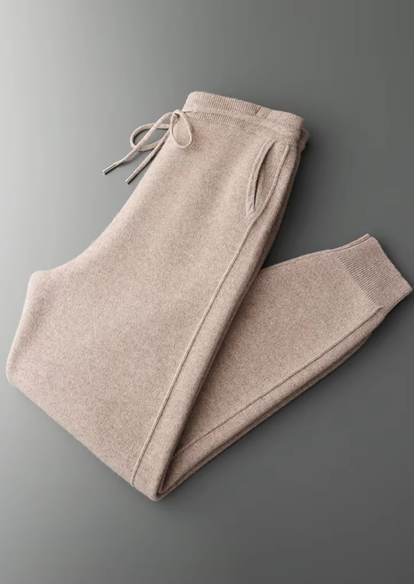 Men's Joggers Grey Extra-Fine Merino Wool